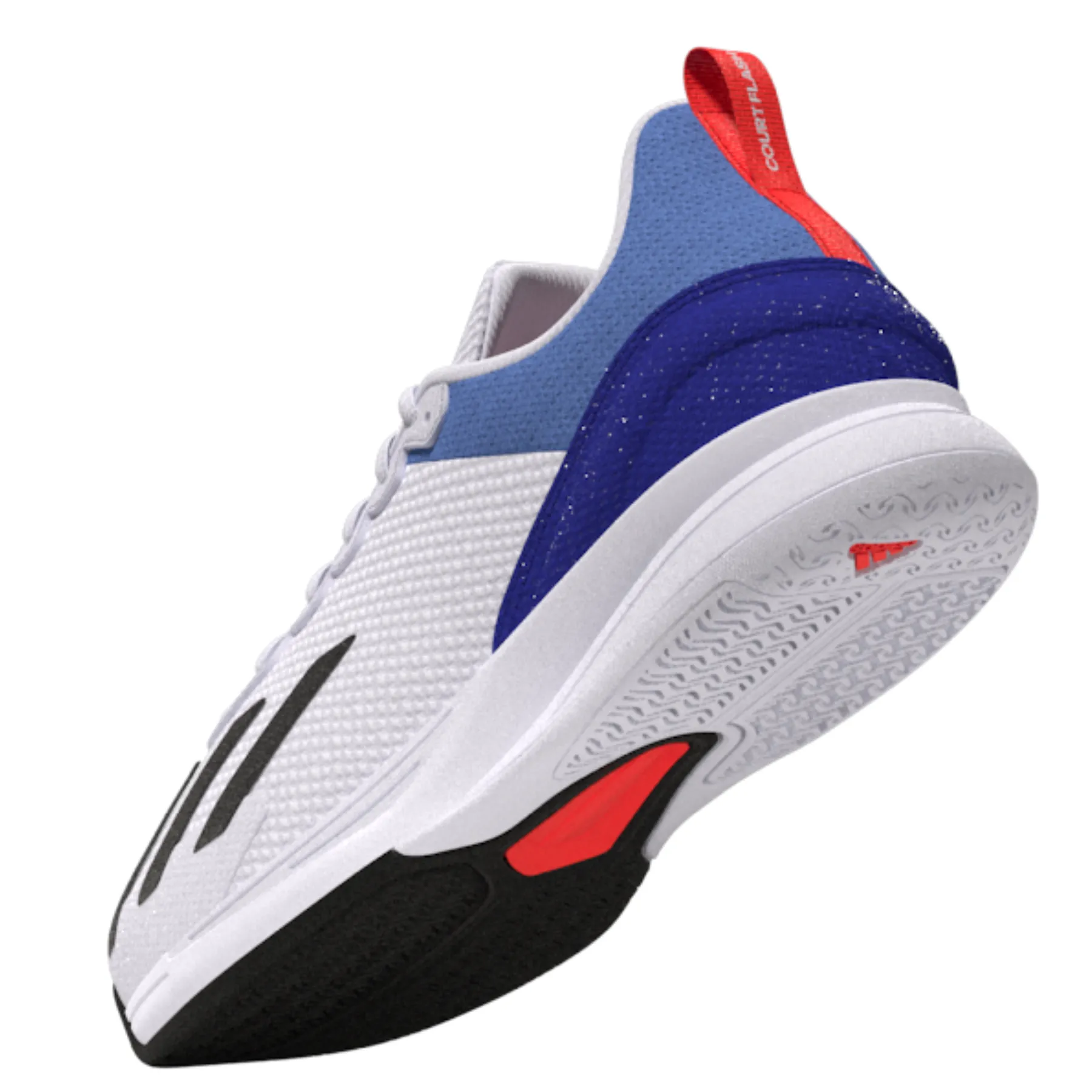 Sport Utility Urban Casual Adidas Performance Court Flash Speed Men Tennis Shoes - Ftw White/Core Black/Core Black