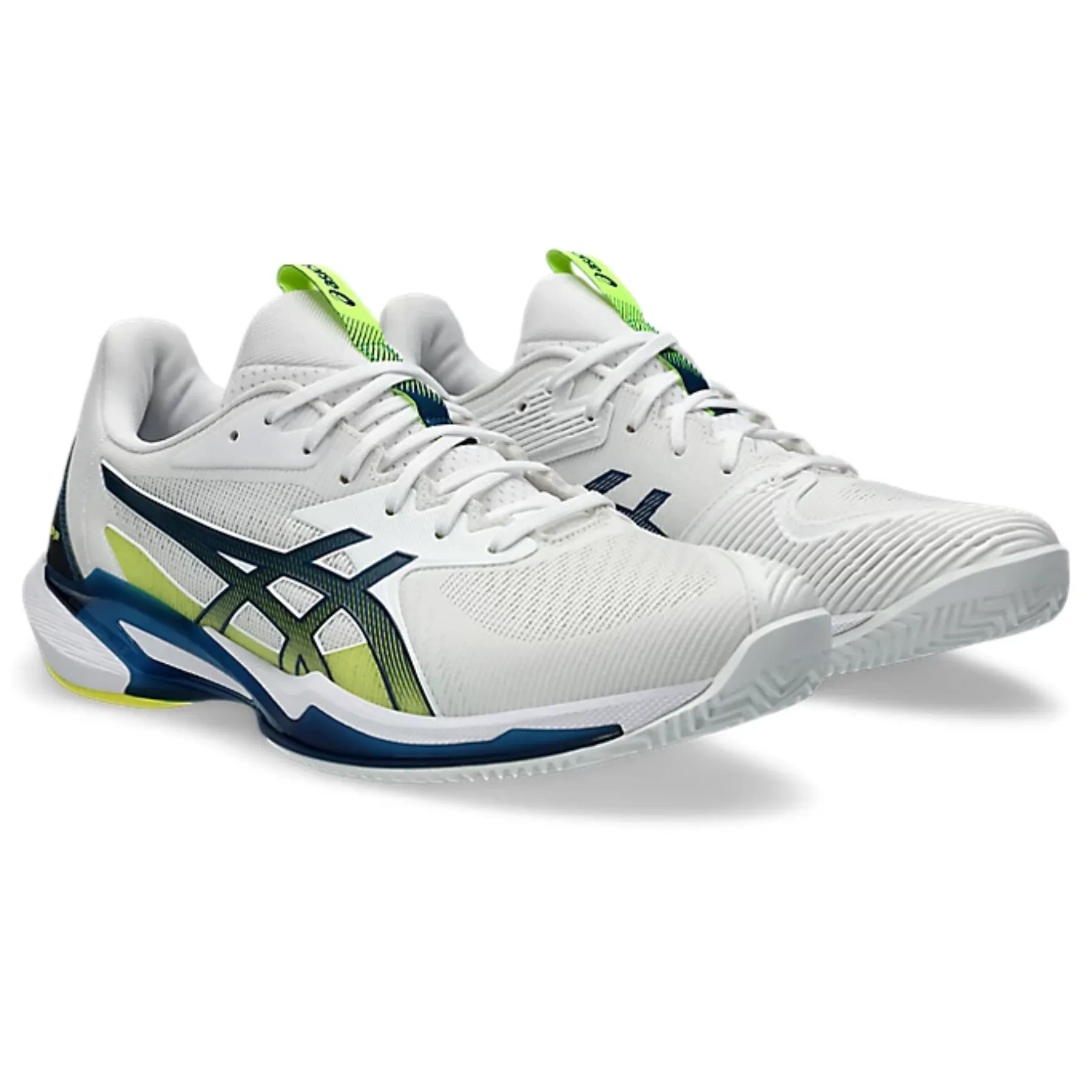 High Quality Asics Solution Speed FF 3 Clay Mens Tennis Shoes - White/Mako Blue