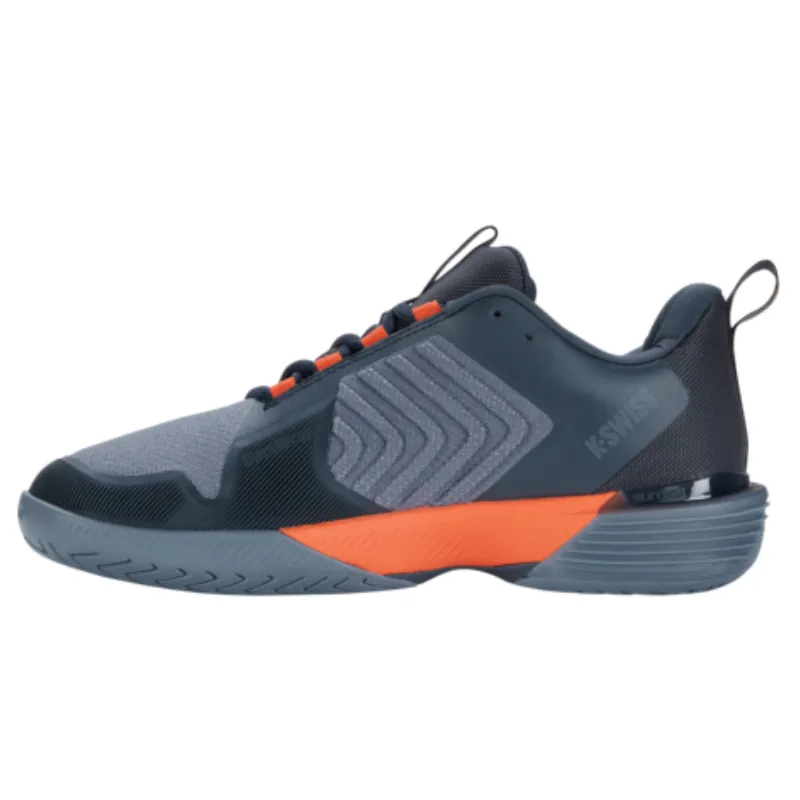 K Swiss Ultrashot AC 3 Men Tennis Shoes - Orion Blue/Windward Blue/Scarlet Ibis Elastic Band