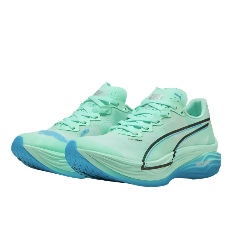 PUMA Men's Deviate NITRO Elite 3 Running Shoes in Mint Melt/Speed Blue AW25 extraordinary - running