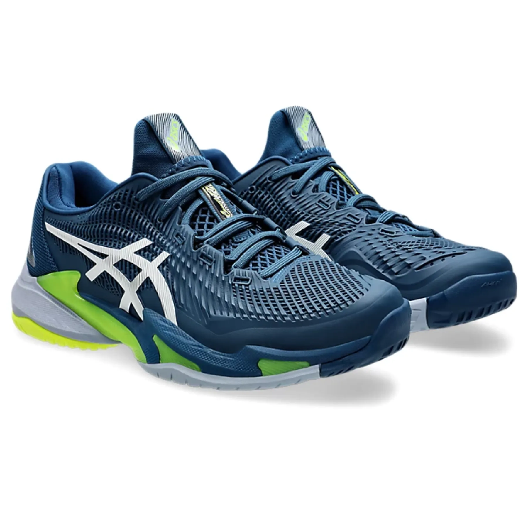Ergo Comfort Asics Court FF 3 Men Tennis Shoes - Mako Blue/White