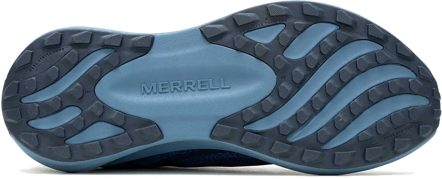 Merrell Morphlite Mens Trail Running Shoes - Blue Uppers conform to foot shape without collapsing Motion Zone