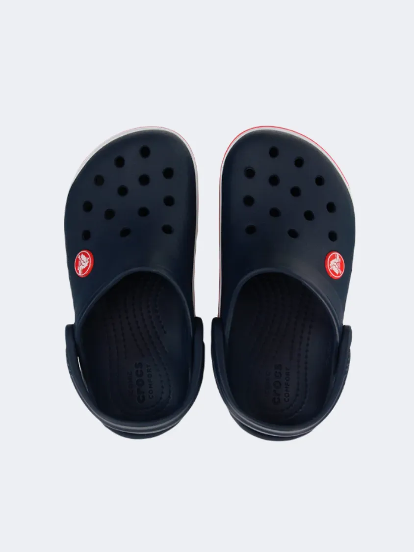 Crocs Crocband Clog Kids Lifestyle Navy/Red Reinforced Seams
