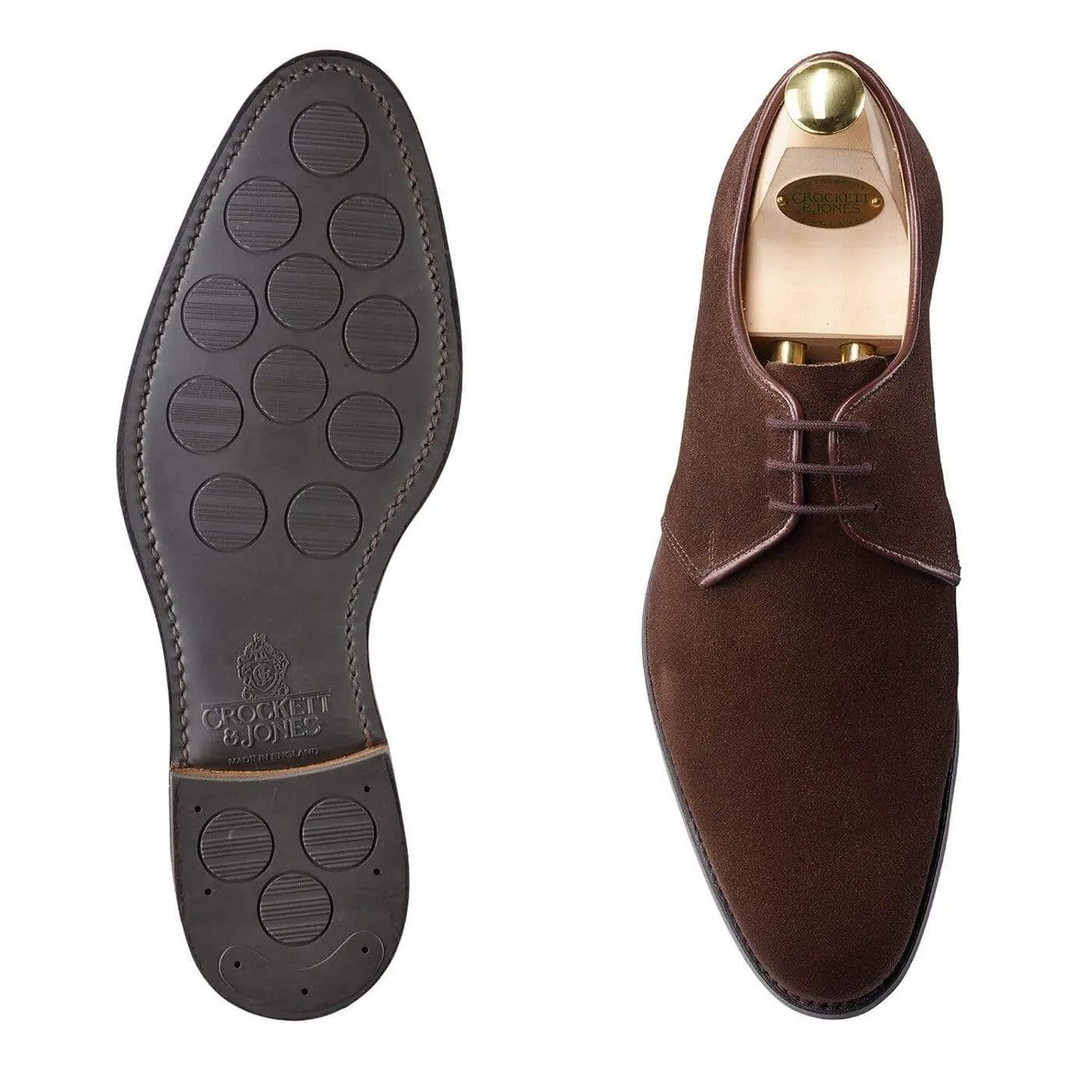 Quick Comfort Smart Lace Helston 2 Dark Brown Suede
