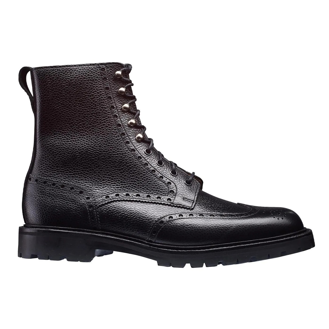 Islay Black Scotch Grain High Quality Leather Look