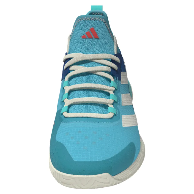 PU midsole Adidas Adizero Ubersonic 4.1  Men Tennis Shoes - Turquoise / Light Aqua / Off White