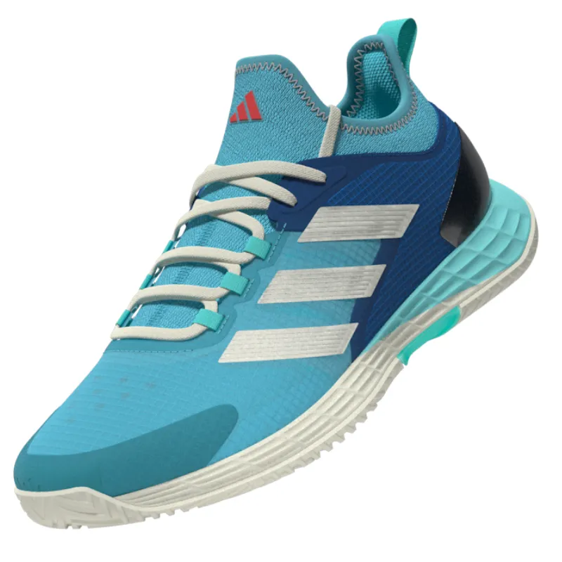 Cross training Adidas Adizero Ubersonic 4.1  Men Tennis Shoes - Turquoise / Light Aqua / Off White