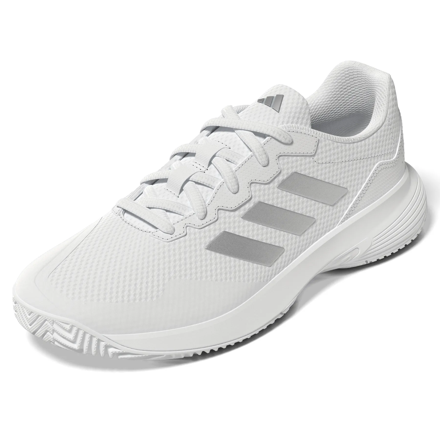 Adidas Performance Game Court 2.0  Womens Tennis Shoes - Footwear White/Silver Metallic Speed Focus