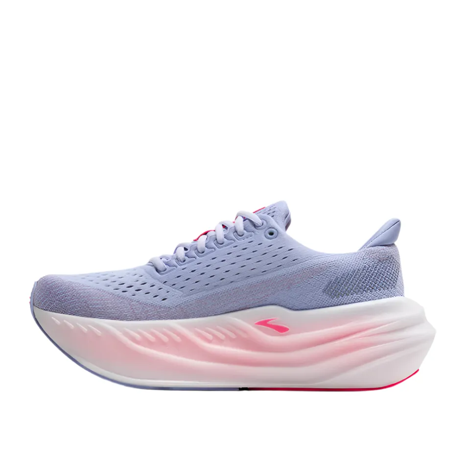 Joint Health Speed Shoes Brooks Women's Glycerin Max Running Shoes in Blue Heron/Diva Pink/White AW25