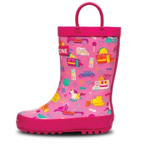 Chic Comfort Outdoor functionality Girl's Rush Hour Shiny Rainboot