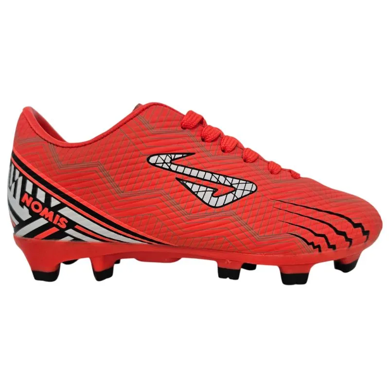 Zip Up Style Nomis Rapido FG Kids Football Boot