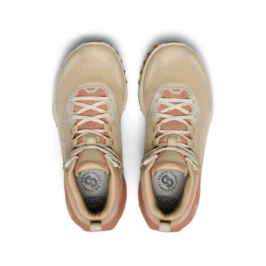 Night Out Palm Base Women's Zionic NXT Waterproof Hiking Boot  |  Safari/Cork