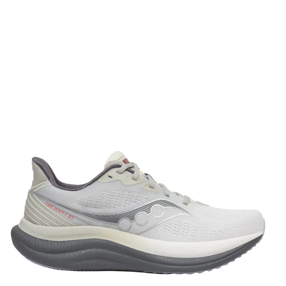 Dry Weather Running Saucony Men's Triumph 23 Running Shoes in Grey/Shadow - Online Exclusive