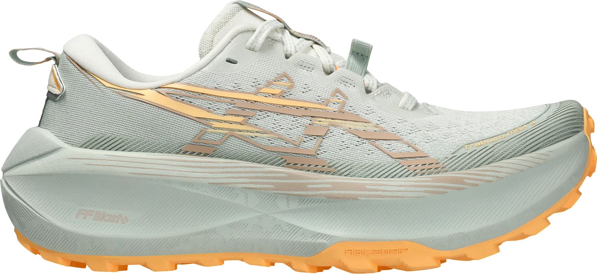 resistant Asics Trabuco Max 4 Womens Trail Running Shoes - Green