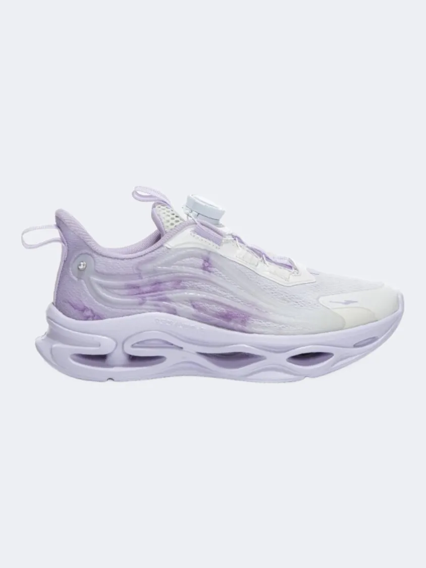 Forest Path Sail Vibe Erke Kids-Girls Running Shoes Thistle/White