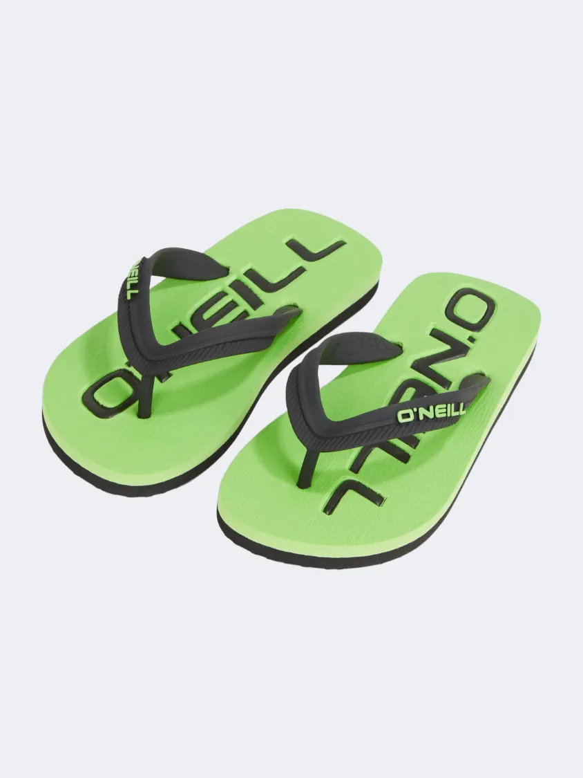 Brave Walk Light Core Oneill Profile Logo Boys Beach Slippers Green