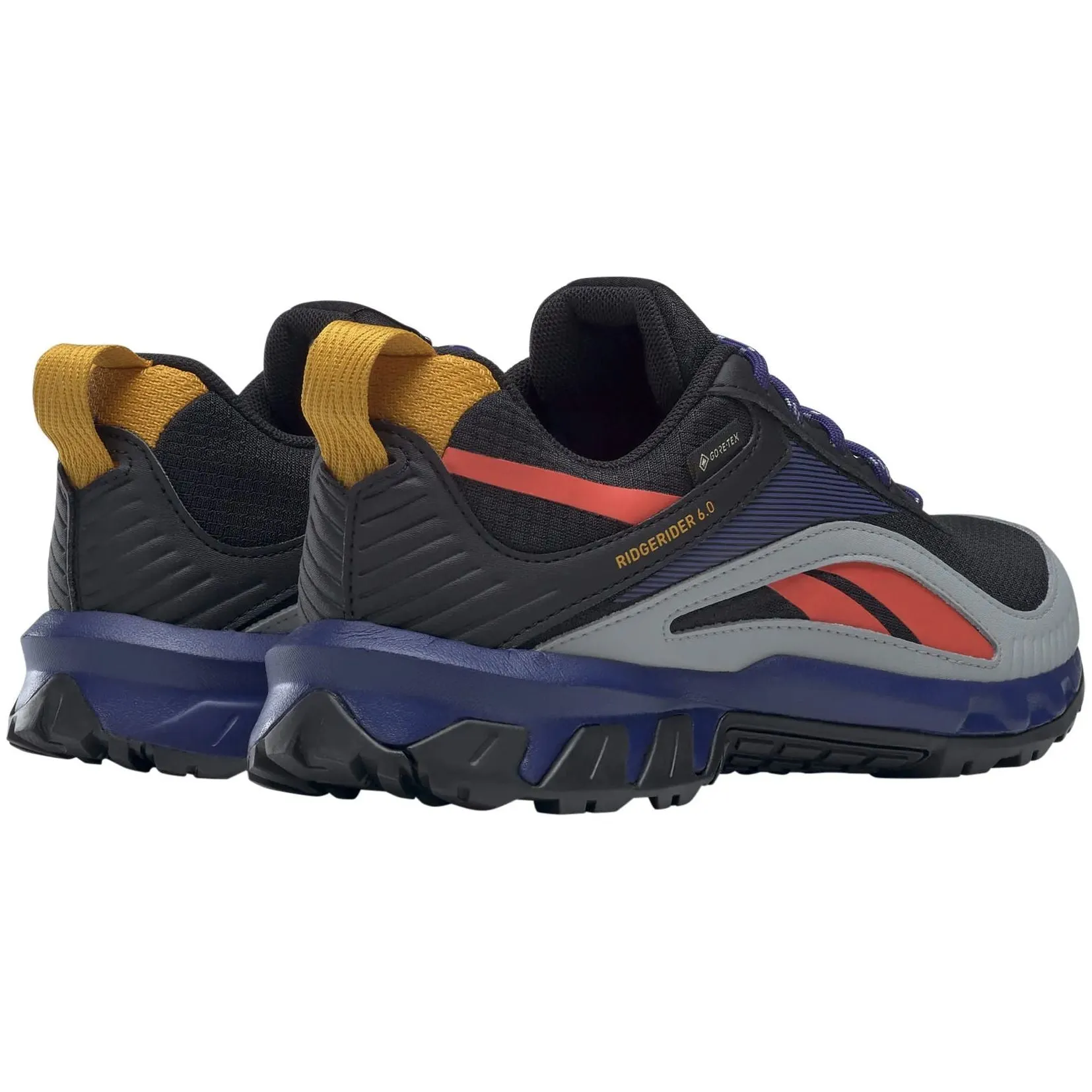 Adventure Ready Water-Repellent Design Reebok Ridgerider 6 GORE-TEX Womens Walking Shoes - Black