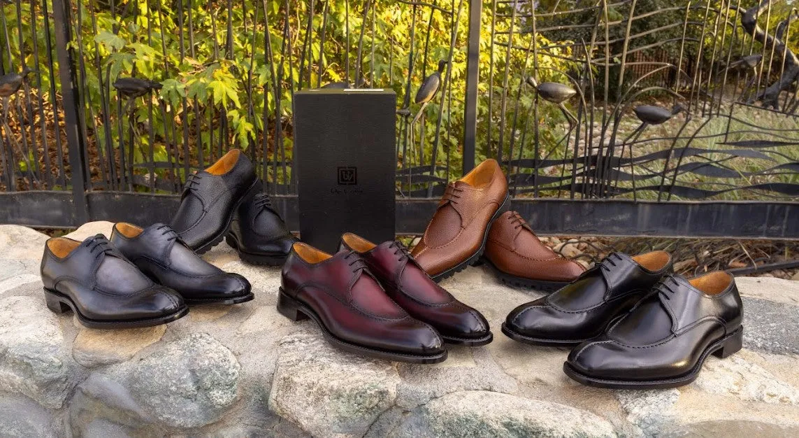 Smooth Soles Ugo Vasare "Jayden" Pebble Grain Oxford-Tan
