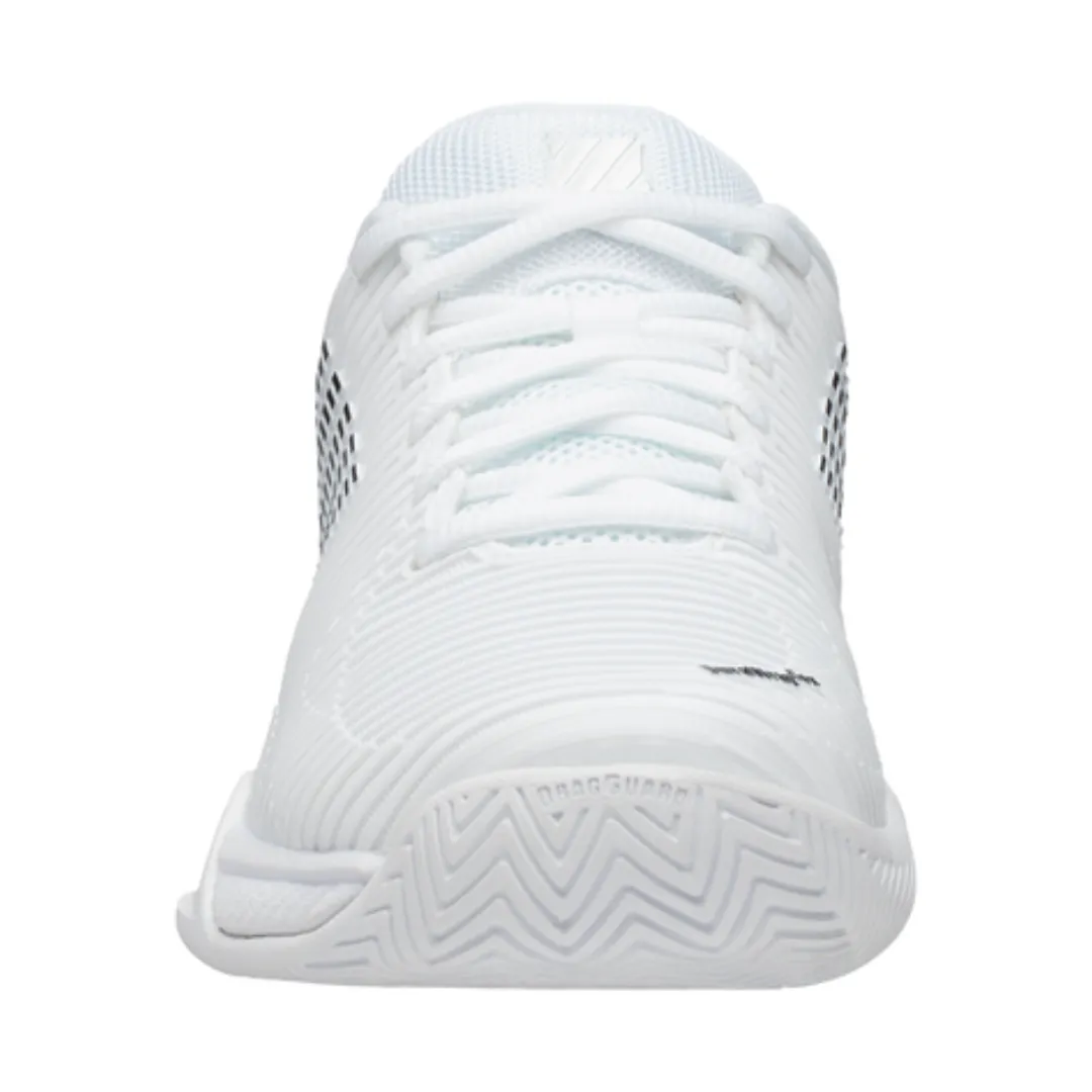 synthetic leather K Swiss Hypercourt Express 2 White/Black Women Tennis Shoes