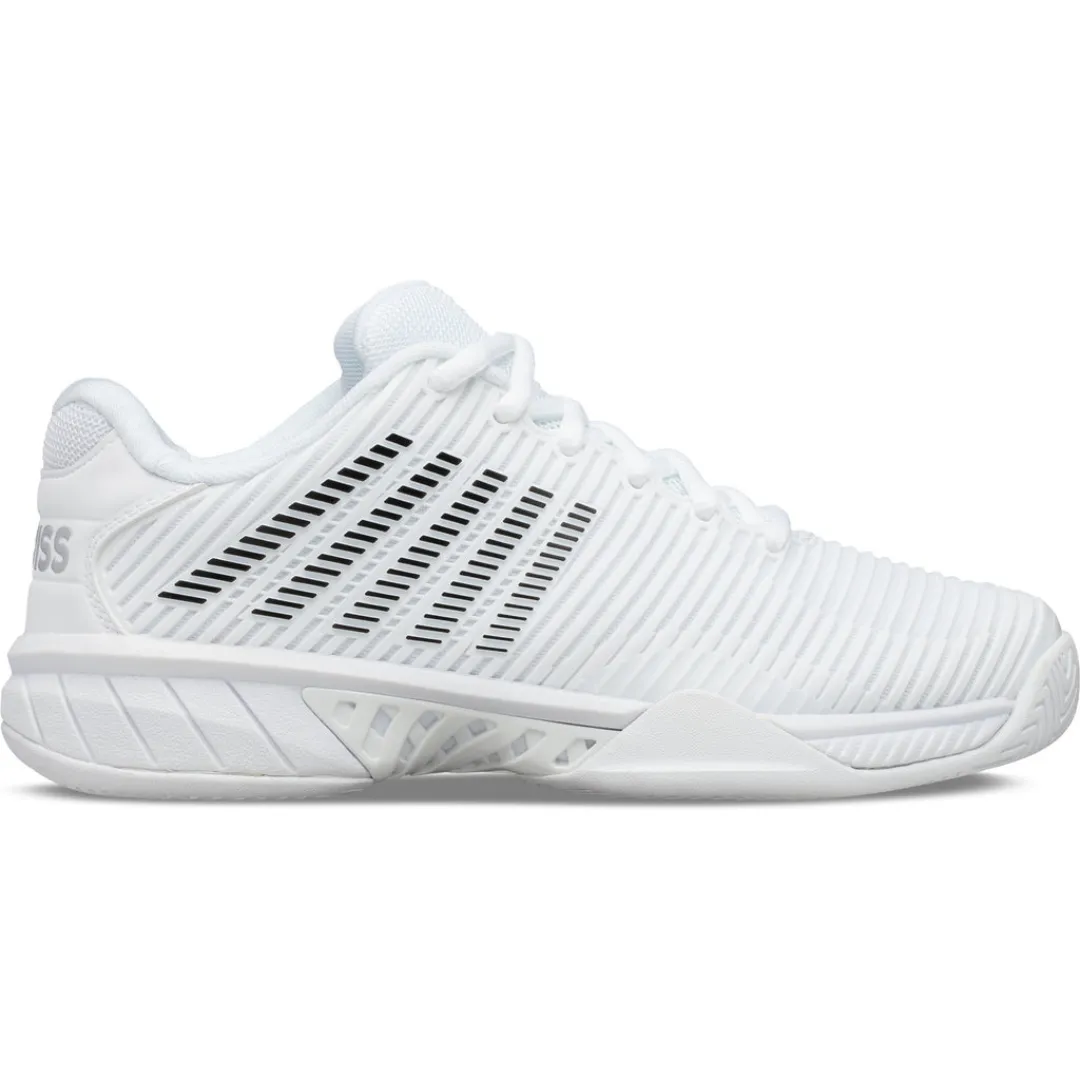 Ventilated K Swiss Hypercourt Express 2 White/Black Women Tennis Shoes