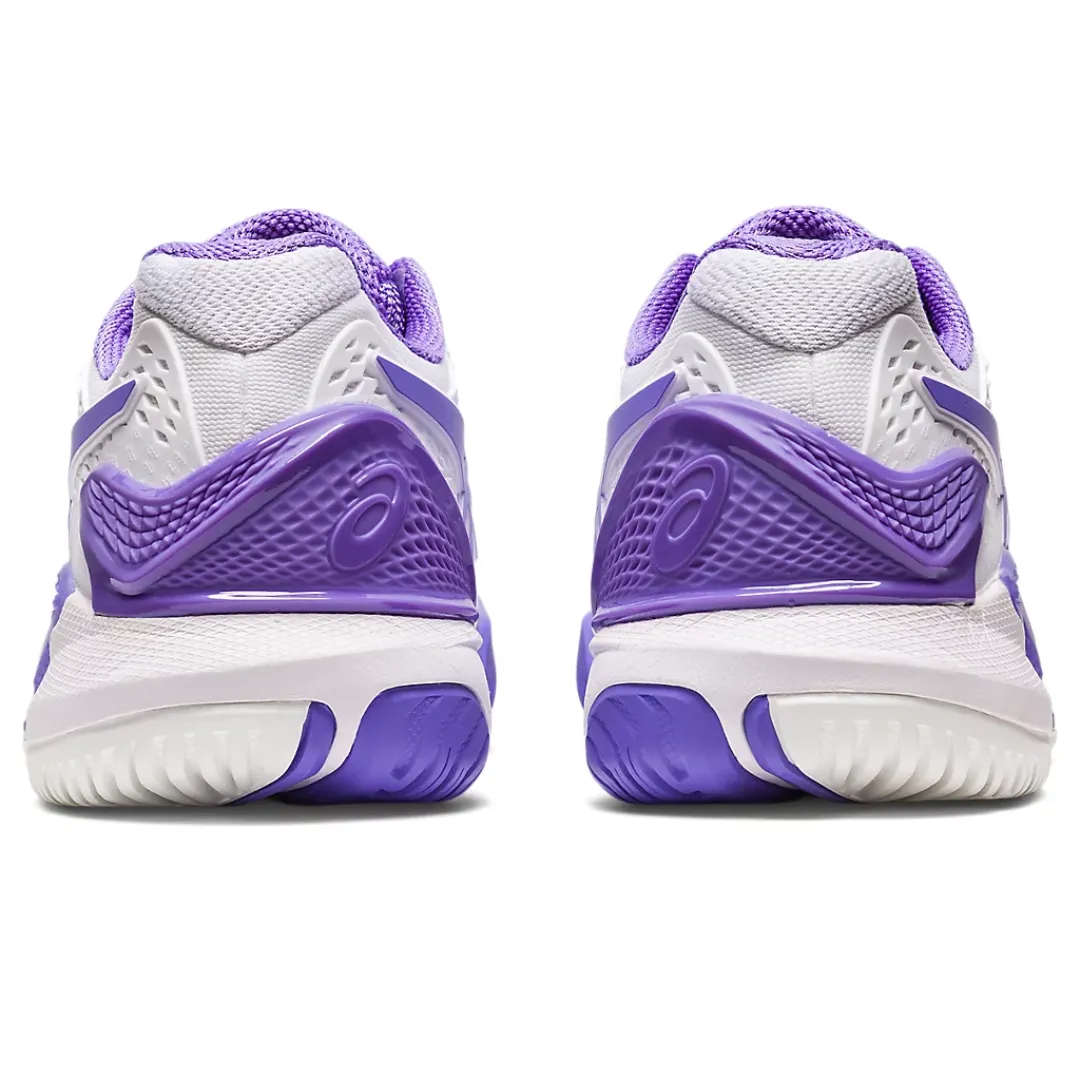 Seamless construction Asics Women Gel Resolution 9 Tennis Shoes - White/Amethyst