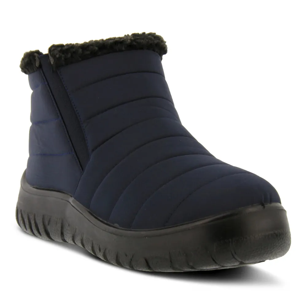 Spring Step Melba Zip Snow Boot Navy (Women's) Ice-Proof Boots Snowy Landscape
