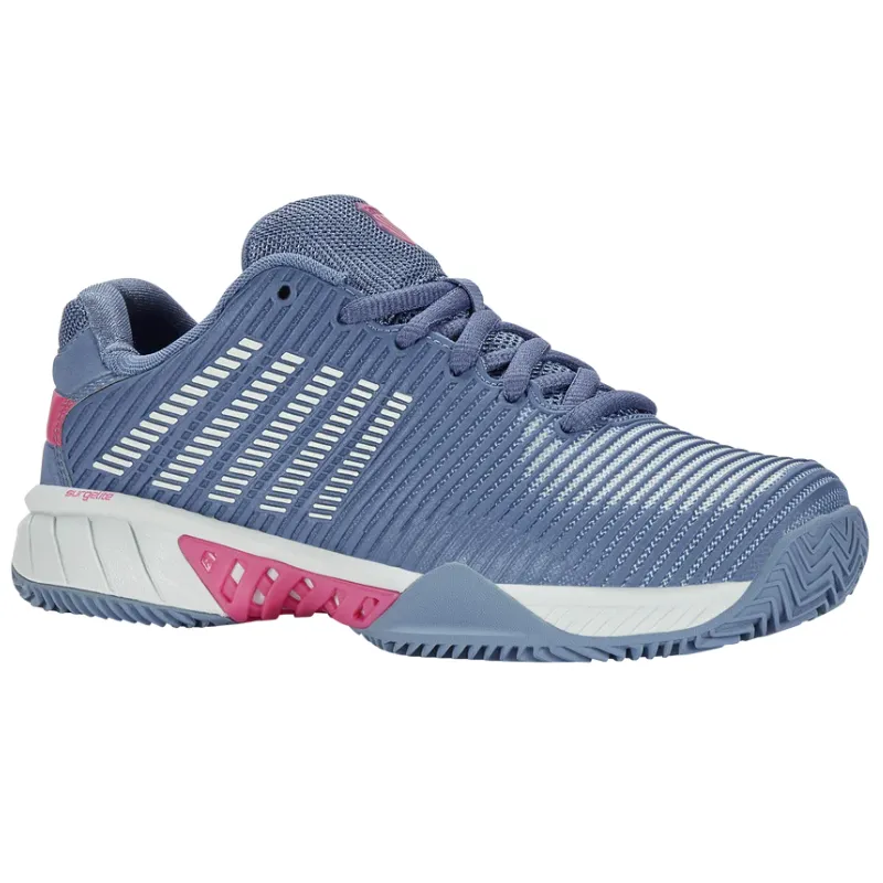 Training Gear All terrain K Swiss Hypercourt AC Express 2 Hardcourt Womens Tennis Shoes - Infinity / Blue Blush / Carmine Rose