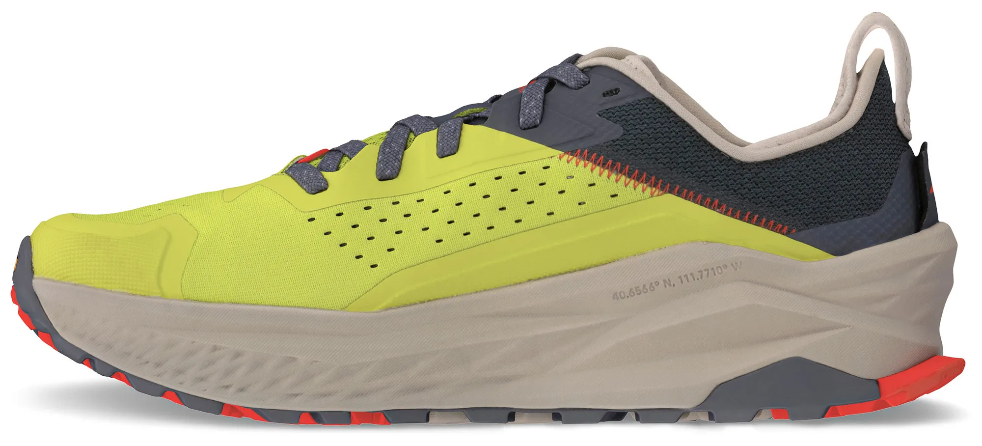 Altra Olympus 6 Mens Trail Running Shoes - Green Functional Mesh