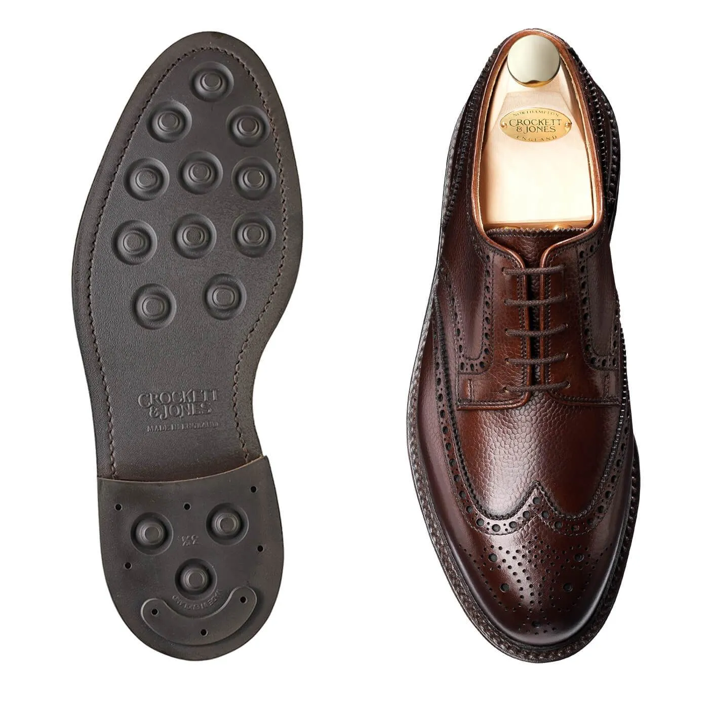Pembroke Dark Brown Scotch Grain Step Ready Shoes Neutral design