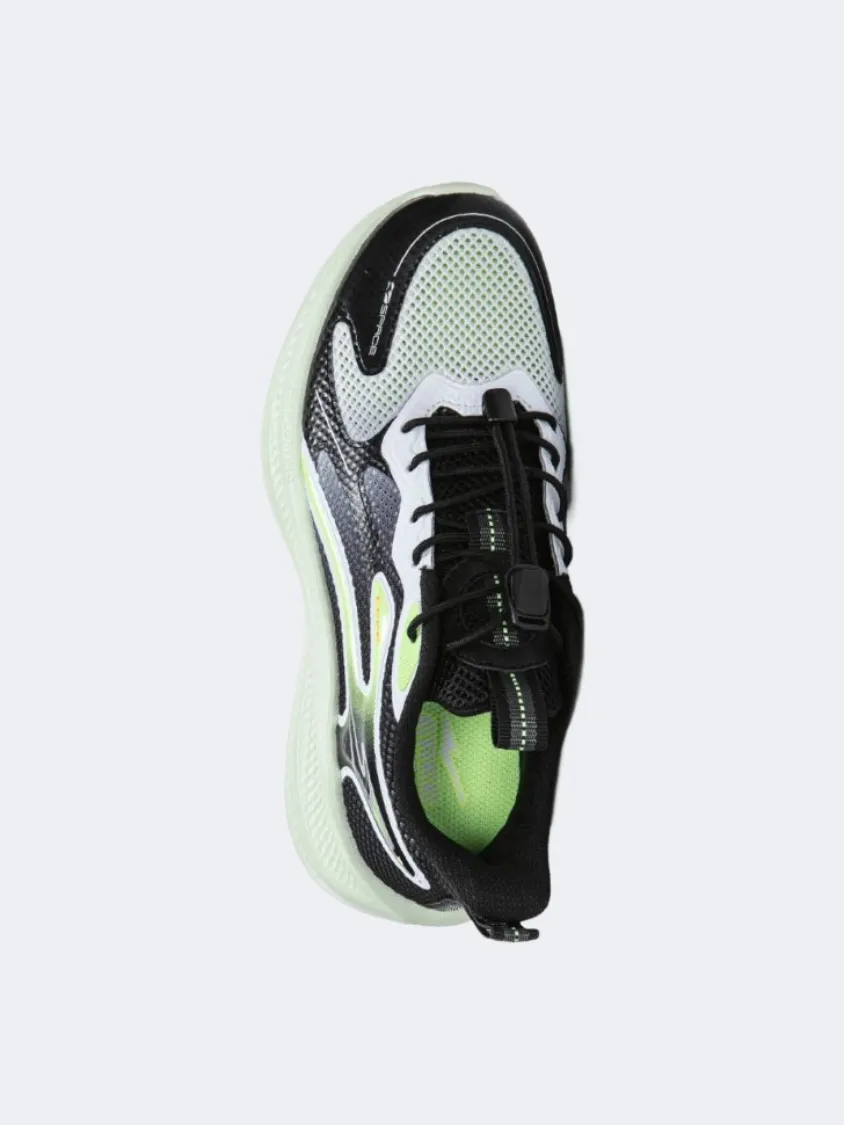 Erke Kids-Boys Running Shoes Black/White Moon Walk