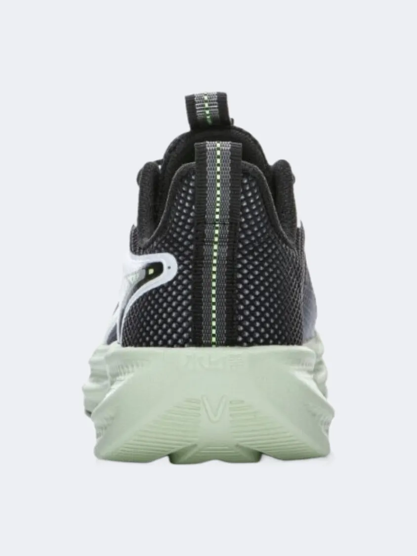 Stretchable Material Space Vibe Erke Kids-Boys Running Shoes Black/White