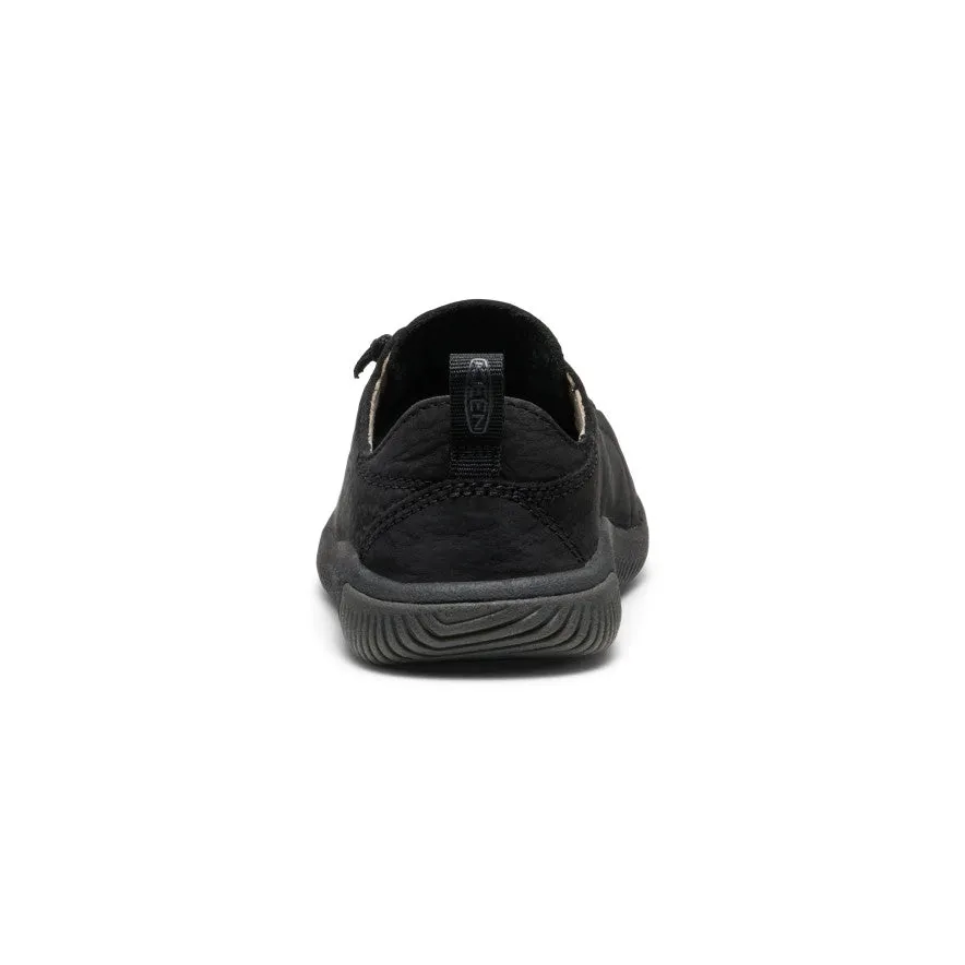 Happy Move Little Kids' KNX Leather Sneaker  |  Triple Black