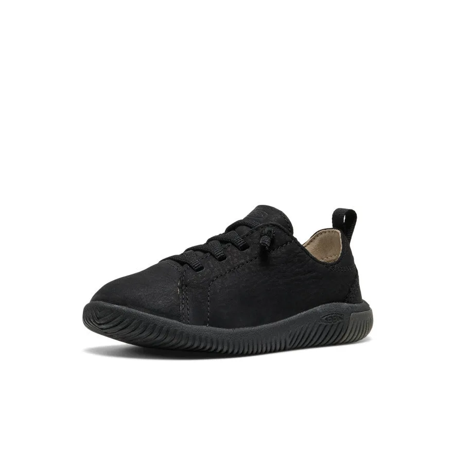 Sport Edge Winter Base Little Kids' KNX Leather Sneaker  |  Triple Black
