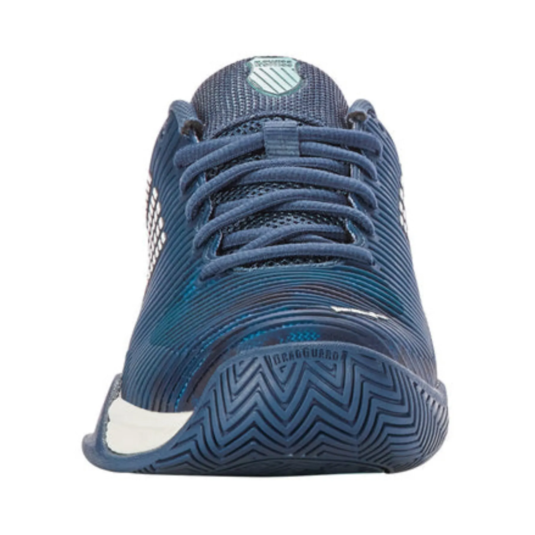 K Swiss Hypercourt Express 2 Indian Teal/Star White Junior Tennis Shoes Street Fit Street Look