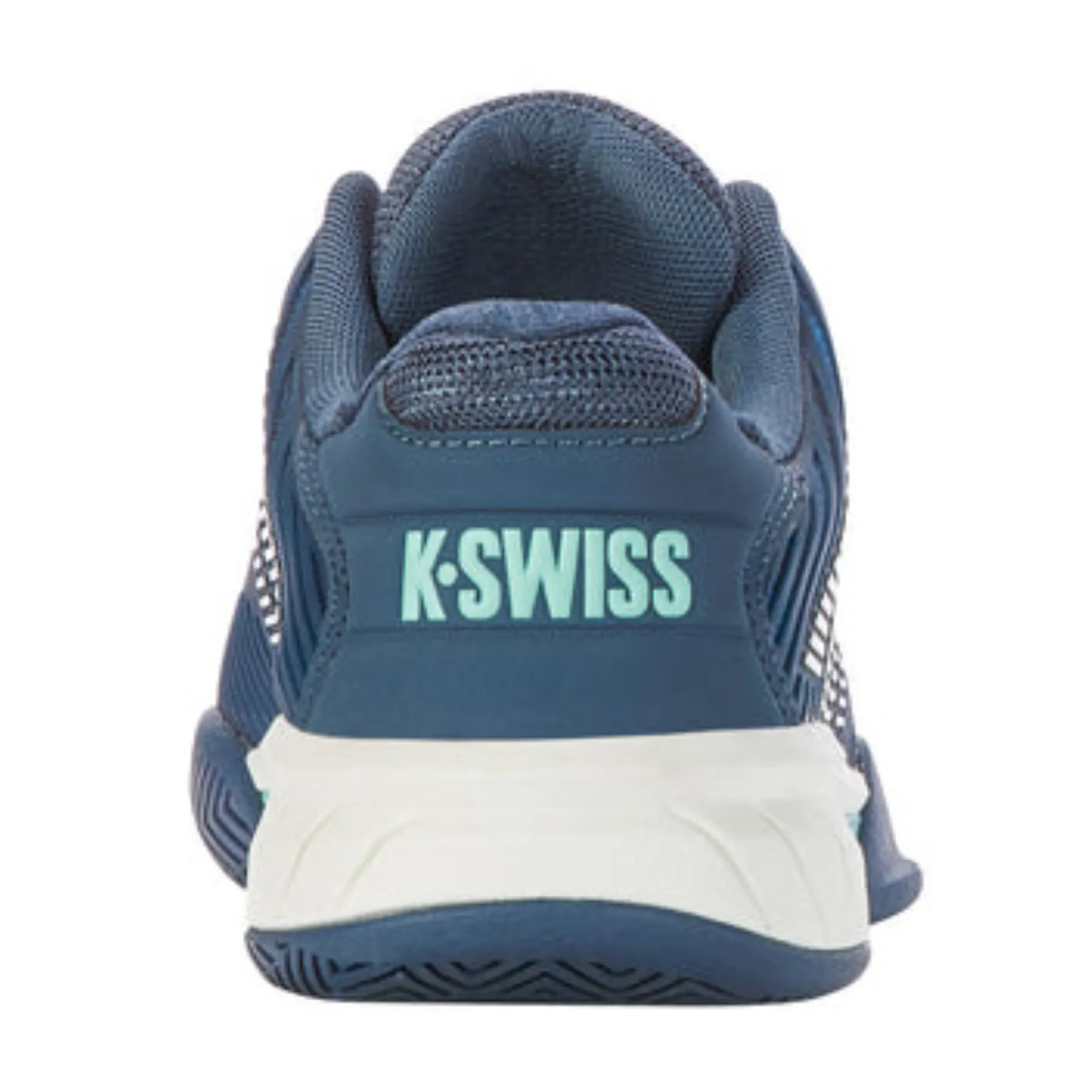 K Swiss Hypercourt Express 2 Indian Teal/Star White Junior Tennis Shoes Synthetic Upper Impact Absorb