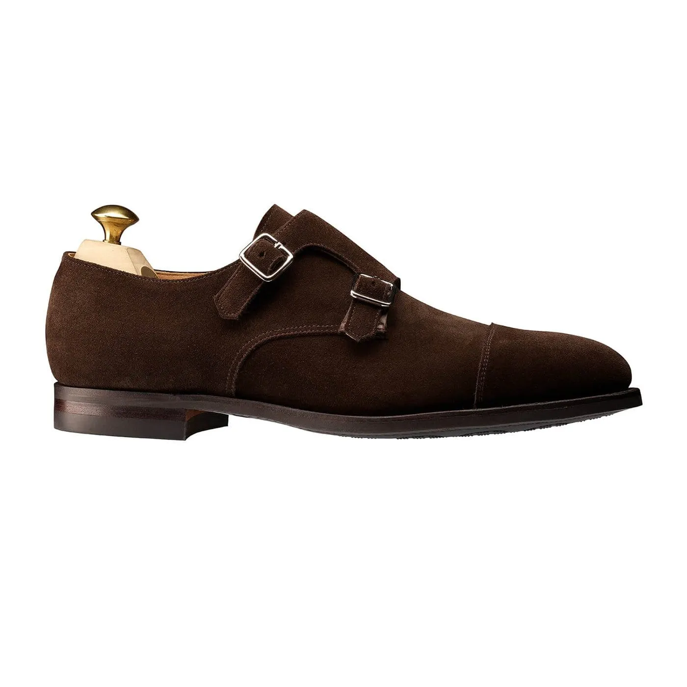 Lowndes 4 Dark Oak Suede Anti Slip Sole Narrow Shape