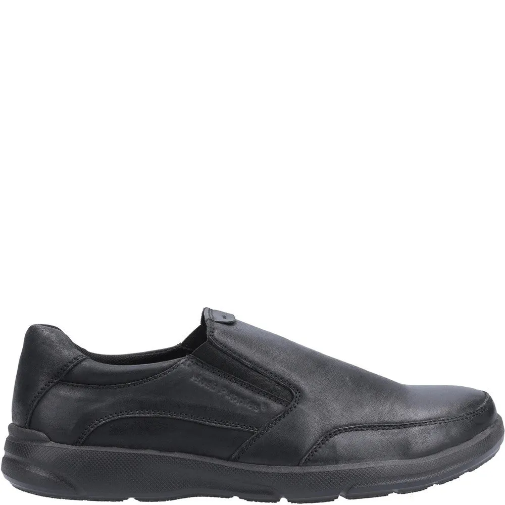 Black Aaron Slip-On Shoes Quilted Lining Hold Clear