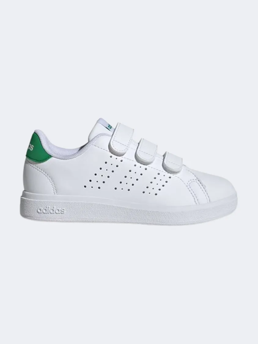 Adidas Advantage Base 2 Ps Sportswear Shoes White/Green Dust Free Best Seller