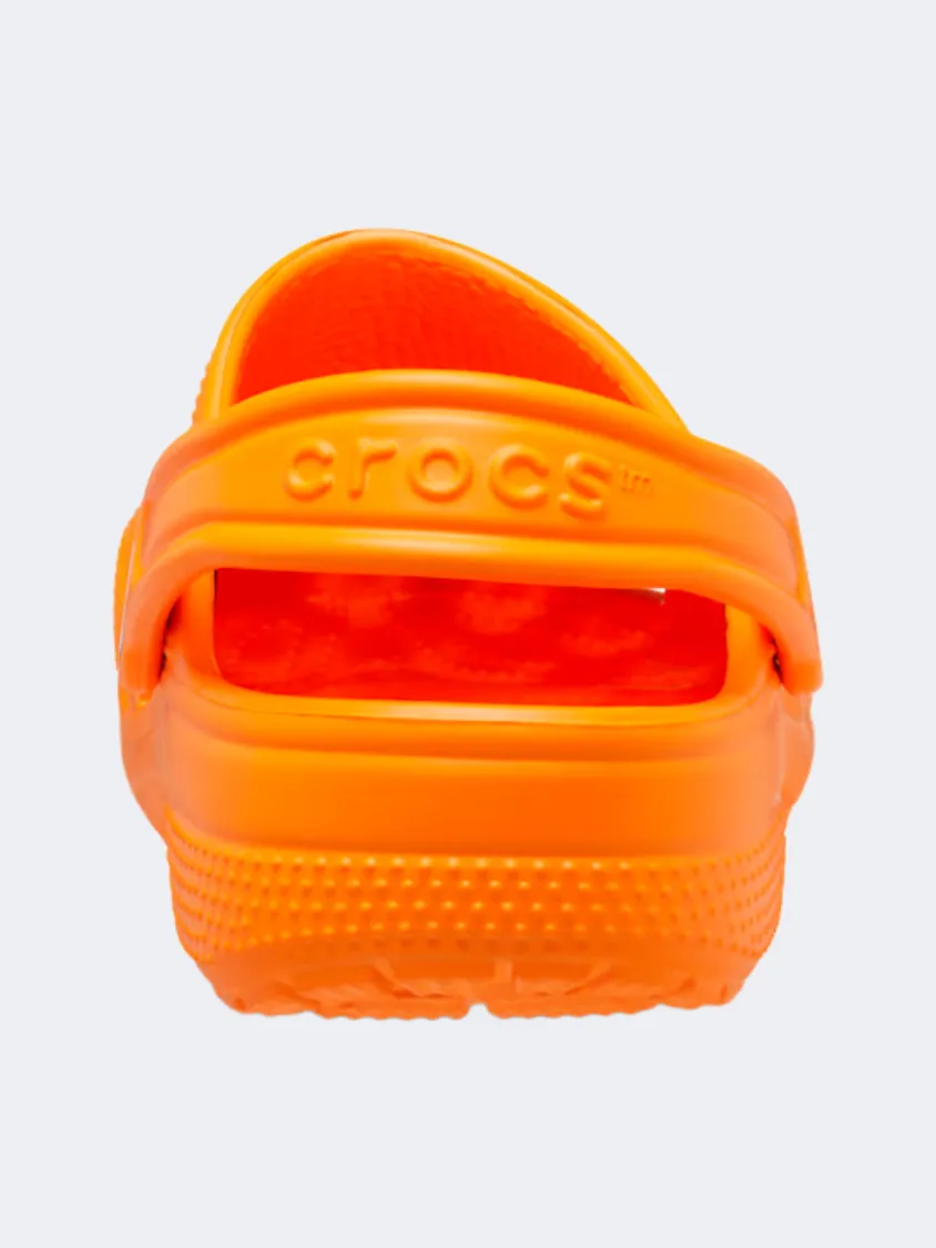 Shiny Tone Comfort Fit Crocs Classic Infant Lifestyle Clog Orange Zing
