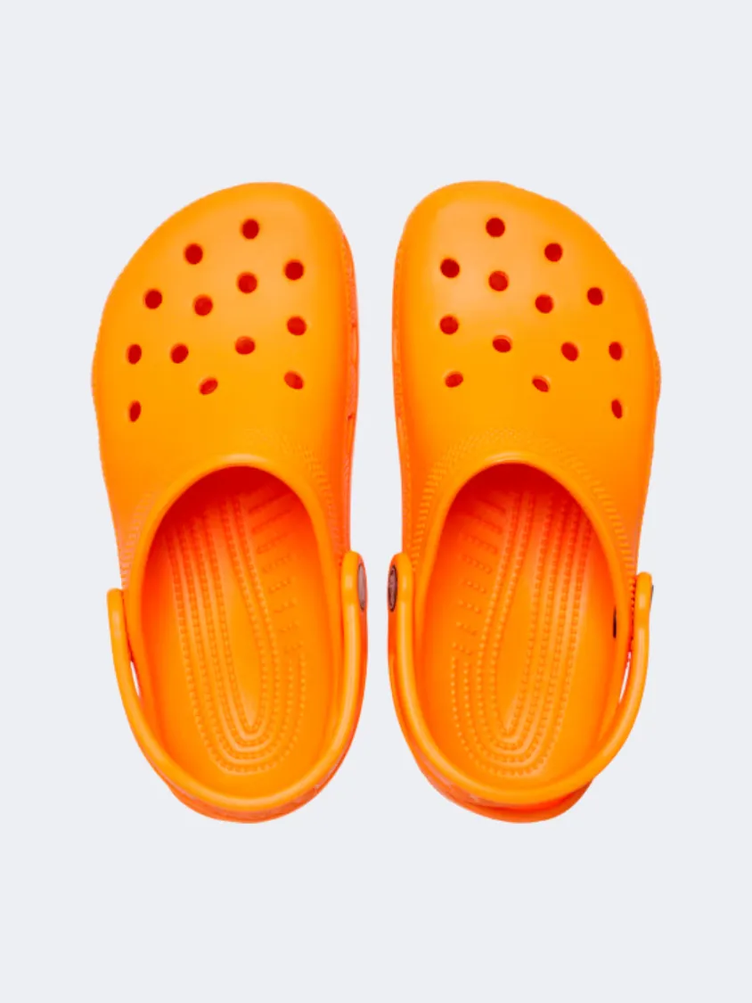 Stone Glam Pearl Shine Crocs Classic Infant Lifestyle Clog Orange Zing
