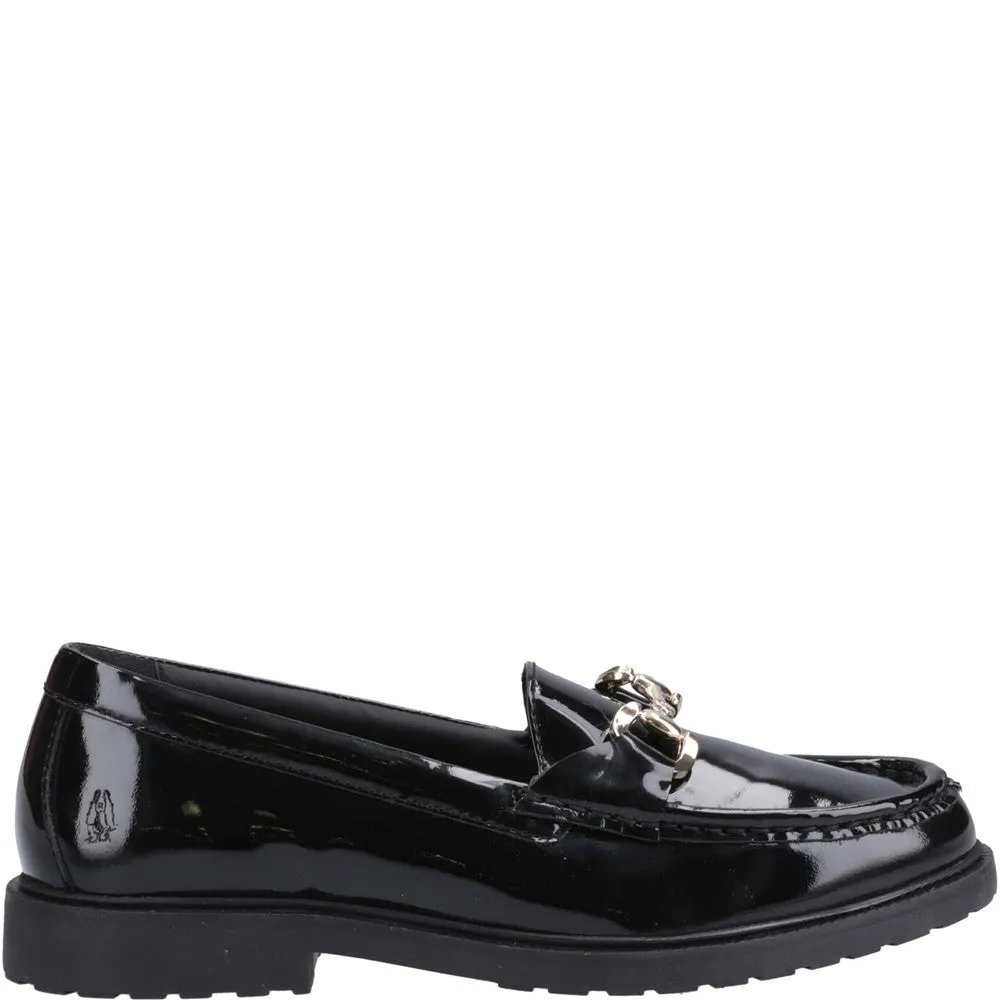 Wide fit Black Verity Patent Snaffle Loafers