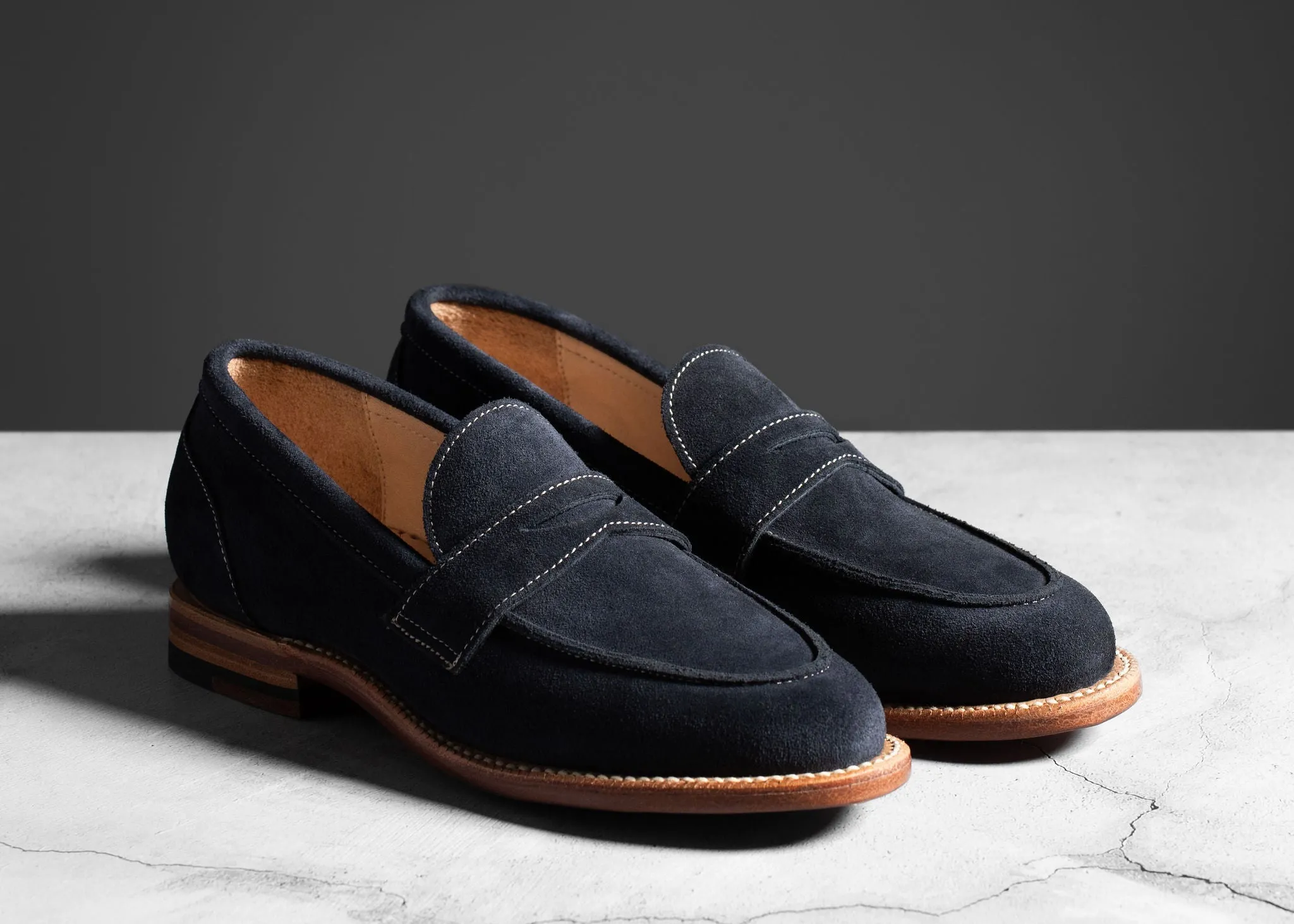 Clara Penny Loafer Midnight Suede Local Fest