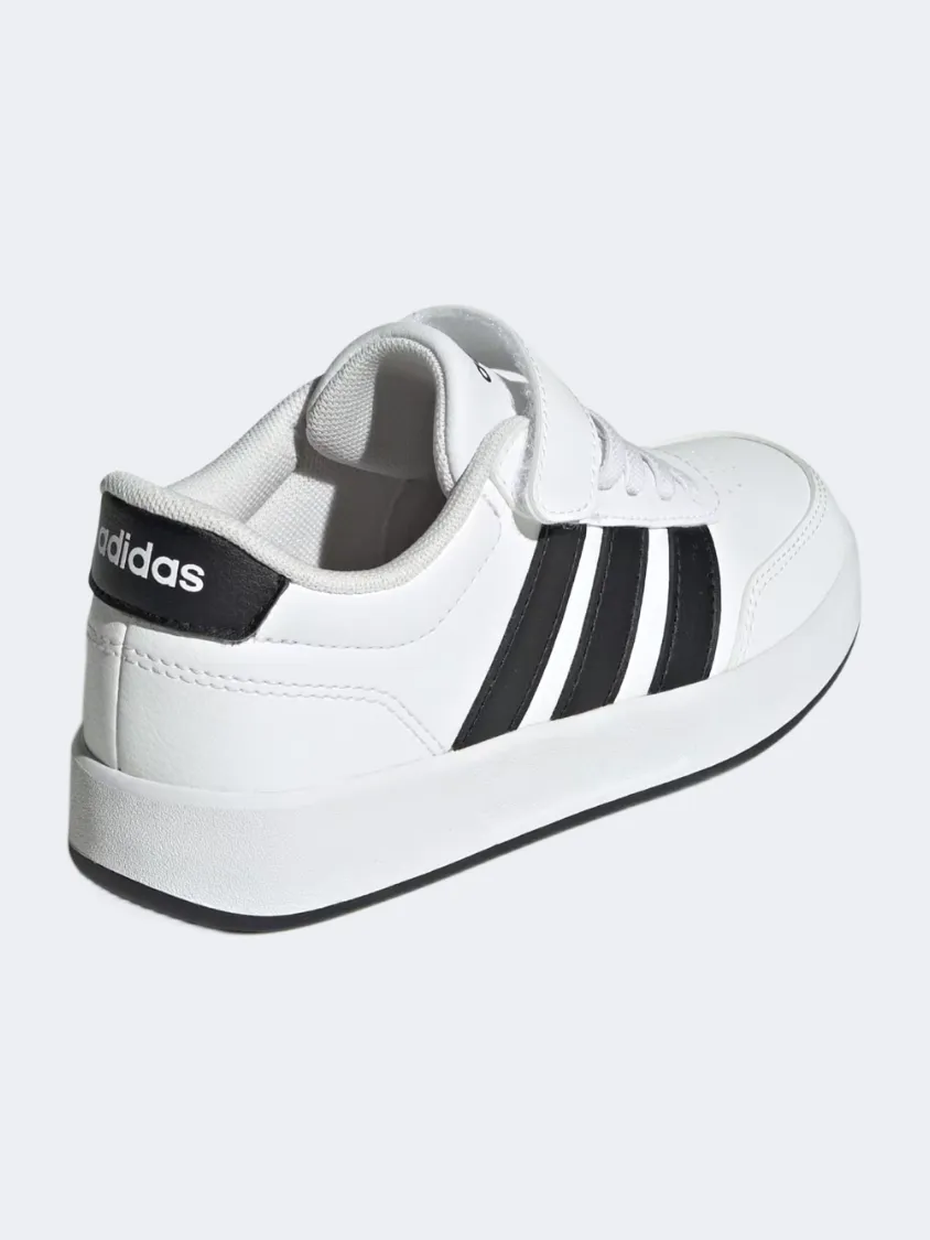 Travel Light Adidas Breaknet 3.0 Ps-Boys Sportswear Shoes Cloud White/Black