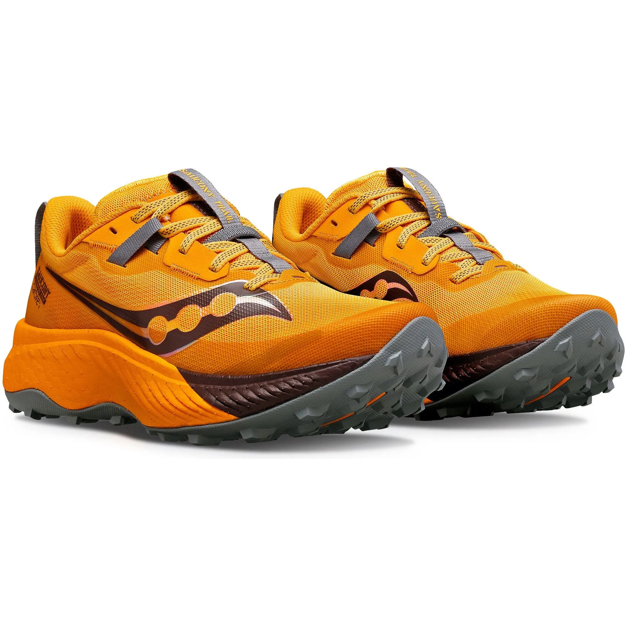 Arch support Strength Boost Saucony Endorphin Edge Womens Trail Running Shoes - Orange