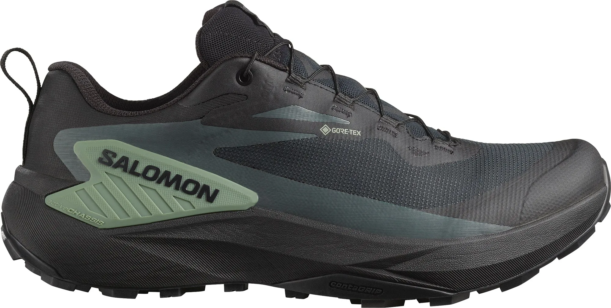 Salomon Genesis GORE-TEX Mens Trail Running Shoes - Black Move Efficient