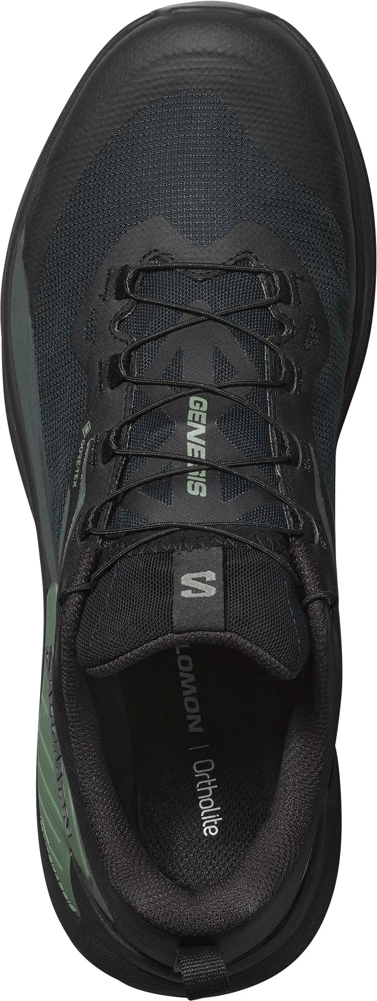 Smooth Motion Breath Comfort Salomon Genesis GORE-TEX Mens Trail Running Shoes - Black