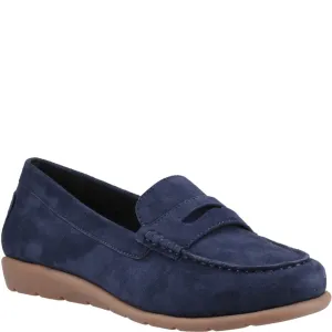 Navy Shelby Suede Loafers Weekend Fair Stylish Casuals