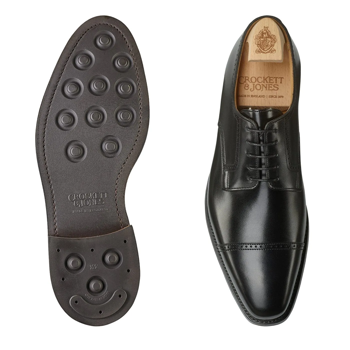 Salisbury Black Calf Breathable Material Flexible Sole Feel