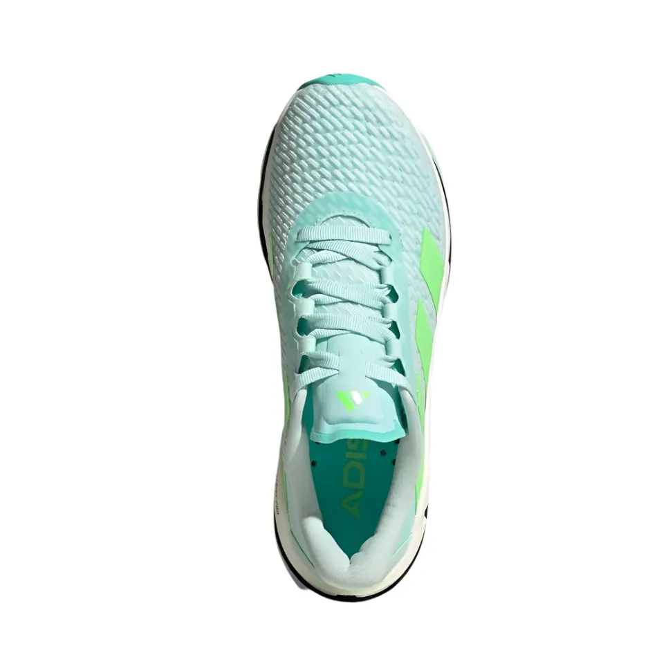 Adidas Women's Adistar BYD Running Shoes in Halo Mint/Lime Burst/Flash Aqua AW25 air - filled - feature shoes cold - resistant shoes