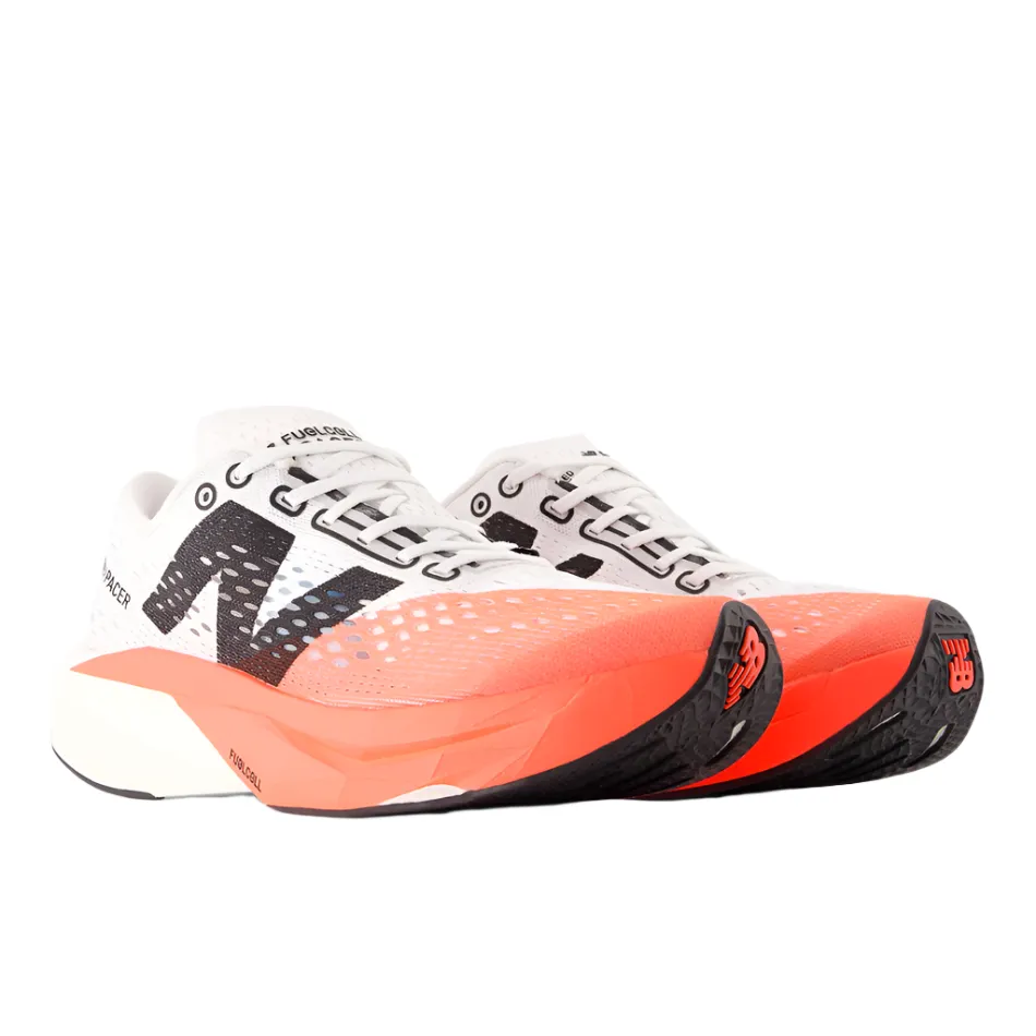 New Balance Women's Fuelcell Supercomp Pacer V2 Running Shoes in Urgent Red/White/Silver Metallic AW25 orthotic - friendly shoes Stupendous stability